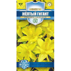 Цветы Аквилегия Желтый гигант "Гавриш" серия Русский богатырь